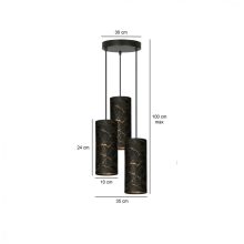 KARLI 3 BL PREMIUM MARBEL FEKETE