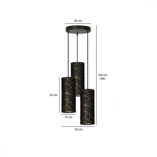 KARLI 3 BL PREMIUM MARBEL FEKETE