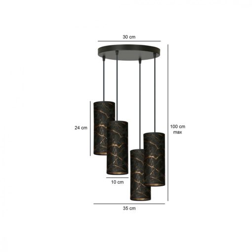 KARLI 4 BL PREMIUM MARBEL FEKETE