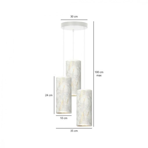 KARLI 3 WH PREMIUM MARBEL FEHÉR