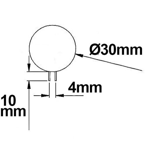 G4 LED fényforrás, 10 SMD, 2W, meleg fehér, oldalsó foglalattal
