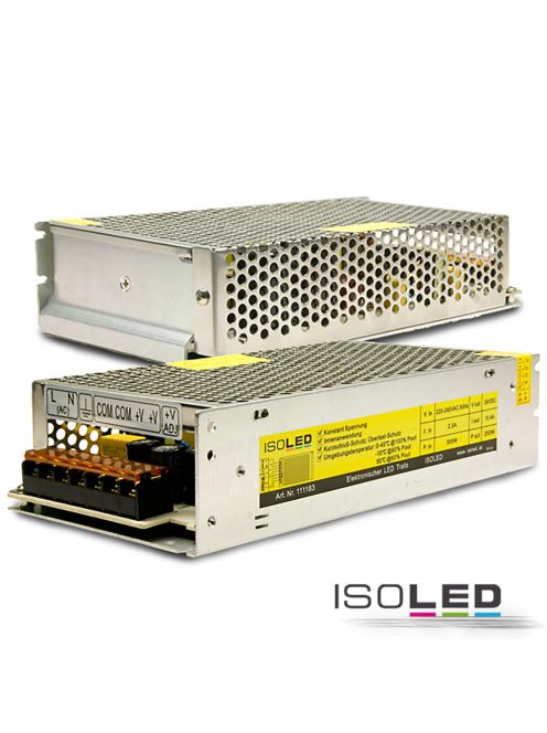 LED trafó 24 V/DC, 0-250 W, rács