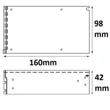 LED trafó 24 V/DC, 0-250 W, rács