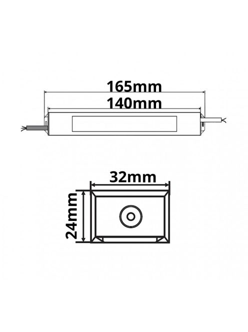 LED trafó 24 V/DC, 0-30 W, IP66