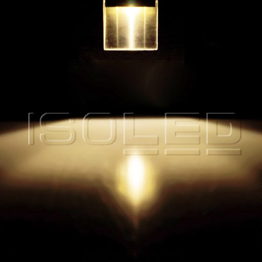 LED süllyesztett, négyszögletes IP44, rozsdamentes acél,1W, meleg fehér, vakolatdobozzal 