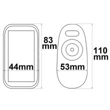 Wireless RGB vezérlo, 2,4GHz, 12-24V, DC3x4A