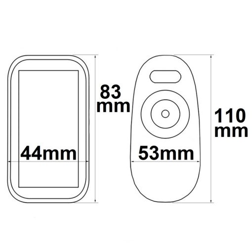 Wireless RGB vezérlo, 2,4GHz, 12-24V, DC3x4A