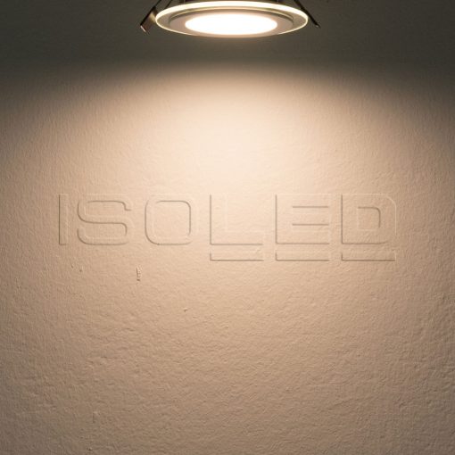 LED mélysugárzó, 8W, üveg elotéttel, meleg fehér