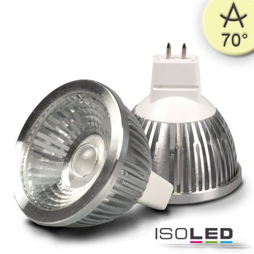 MR16 LED szpot fényforrás, 5,5W, COB, 70°, meleg fehér, dimmelheto