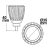 MR11 LED 4W diffúz, 120°, semleges fehér, dimmelheto