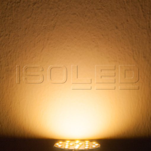 G4 LED szpot fényforrás, 12 SMD chippel, 3W,meleg fehér, oldalsó foglalattal