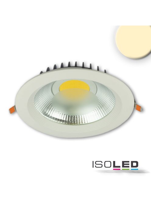 LED COB mélysugárzó, 30W, 100°, fehér, meleg fehér