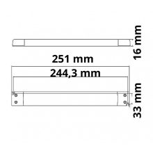 LED trafó 24V/DC, 0-30W, ultra vékony, SELV