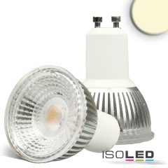   GU10 LED szpot fényforrás, COB, 6W, üveg, 70°, meleg fehér, dimmelheto
