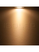 LED süllyesztett szpotlámpa, ezüst, 8W, 72°, meleg fehér, dimmelheto