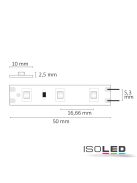 LED SIL840 flexibilis szalag, 12V, 4,8W, IP20, semleges fehér