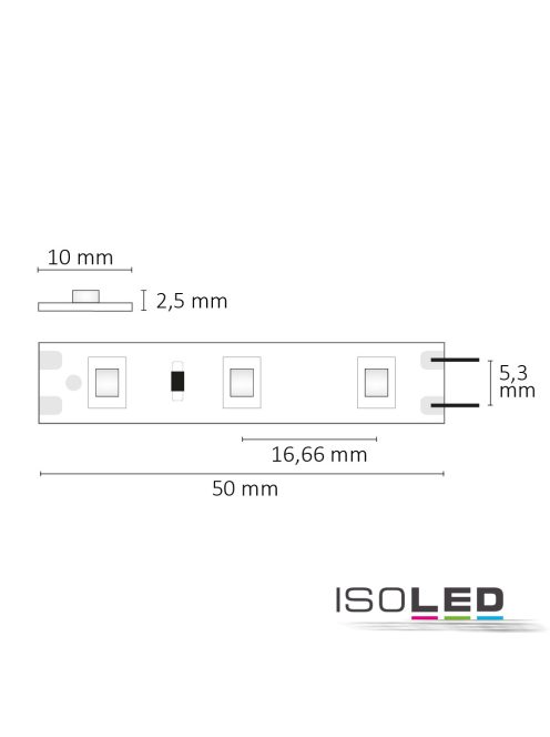 LED SIL840 flexibilis szalag, 12V, 4,8W, IP20, semleges fehér