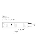 LED SIL840 flexibilis szalag, 12V, 4,8W, IP20, semleges fehér