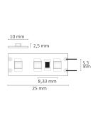 LED SIL840 flexibilis szalag, 12V, 9,6W, IP20, semleges fehér