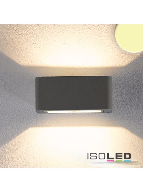 LED fali lámpa, Up&Down, 4x3W CREE, IP54, antracit, meleg fehér