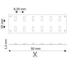 LED CRI930 flexibilis szalag, 24V, 30W, kétsoros, IP20, meleg fehér, 240 LED/m
