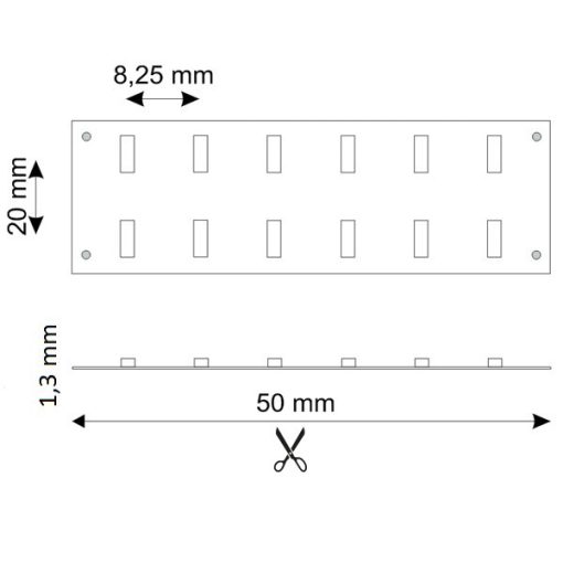 LED CRI930 flexibilis szalag, 24V, 30W, kétsoros, IP20, meleg fehér, 240 LED/m