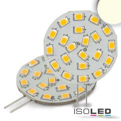   G4 LED szpot fényforrás, 21 SMD, 3W, semleges fehér, oldalsó foglalattal