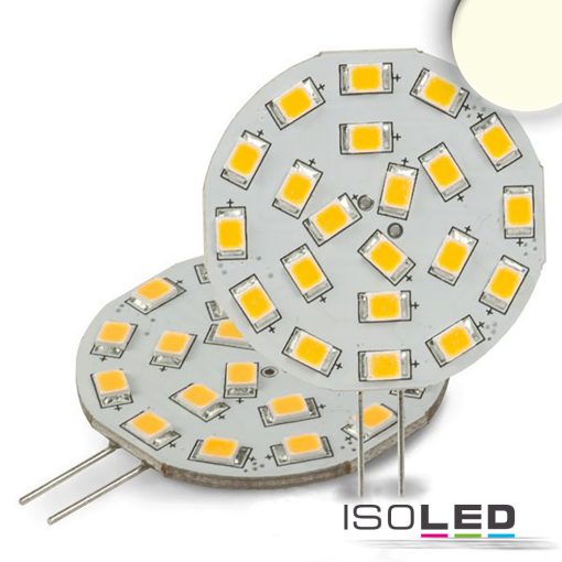 G4 LED szpot fényforrás, 21 SMD, 3W, semleges fehér, oldalsó foglalattal