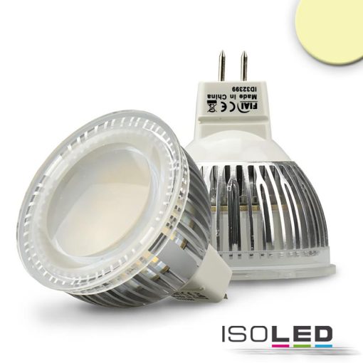 MR16 LED szpot fényforrásfény 6W üveg diffúz, 120°, meleg fehér