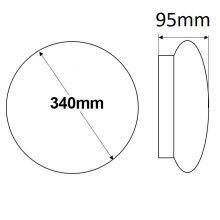 LED mennyezeti/fali lámpa, 18 W, ColorSwitch 2700|3000|4000K