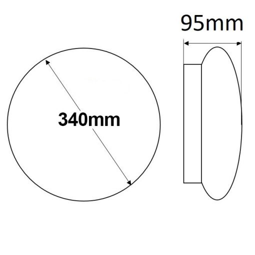 LED mennyezeti/fali lámpa, 18 W, ColorSwitch 2700|3000|4000K