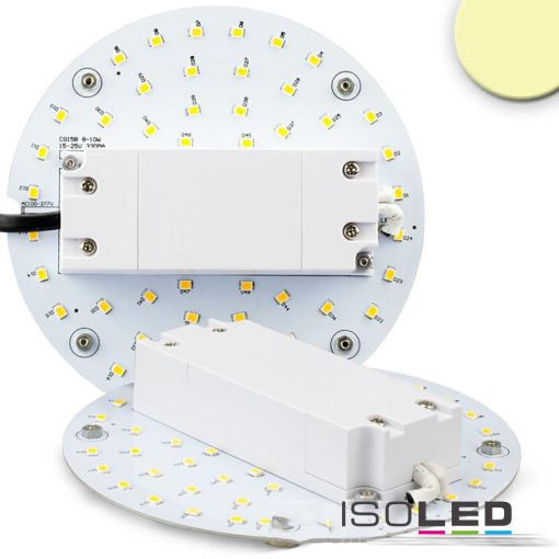 LED átszerelo áramköri lap, 130 mm, 9W, mágnessel, meleg fehér