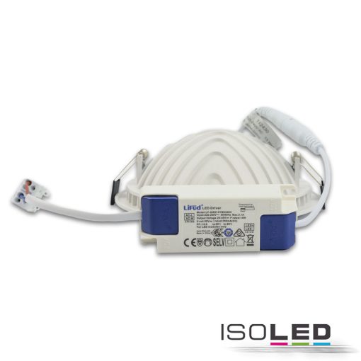 LED mélysugárzó LUNA, 12W, indirekt fény, fehér, meleg fehér