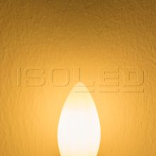 E14 LED gyertya fényforrás, 4 W, opál, meleg fehér, dimmelheto