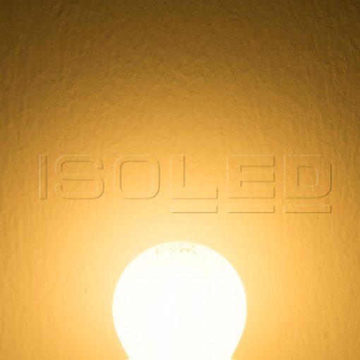 E14 LED Illu fényforrás, 4 W, opál, meleg fehér, dimmelheto