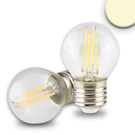 E27 LED Illu fényforrás, 4 W, átlátszó, meleg fehér, dimmelheto