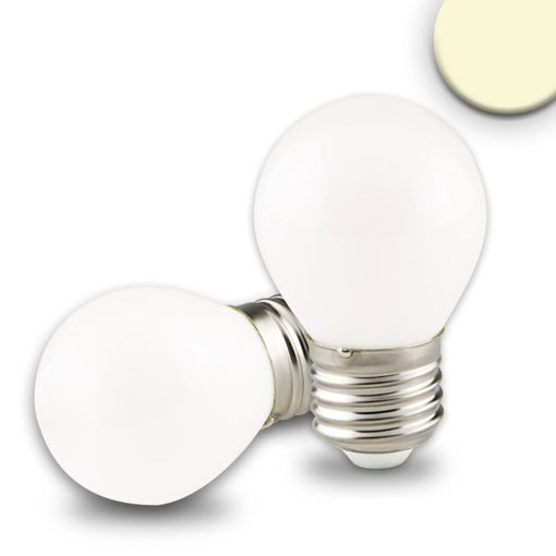 E27 LED Illu fényforrás, 4 W, opál, meleg fehér, dimmelheto