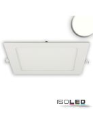 LED mélysugárzó, 15 W, szögletes, ultra lapos, fehér, semleges fehér, dimmelheto