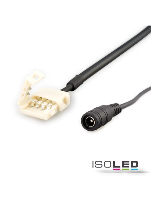 Klip-kerek dugós csatlakozó 2 pólusú IP20 10 mm széles,>12 mm osztási távolságú flexibilis szalaghoz