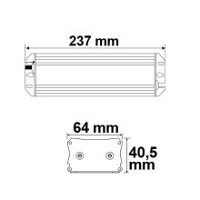 LED trafó, 12 V/DC, 20-100 W, IP65, dimmelheto