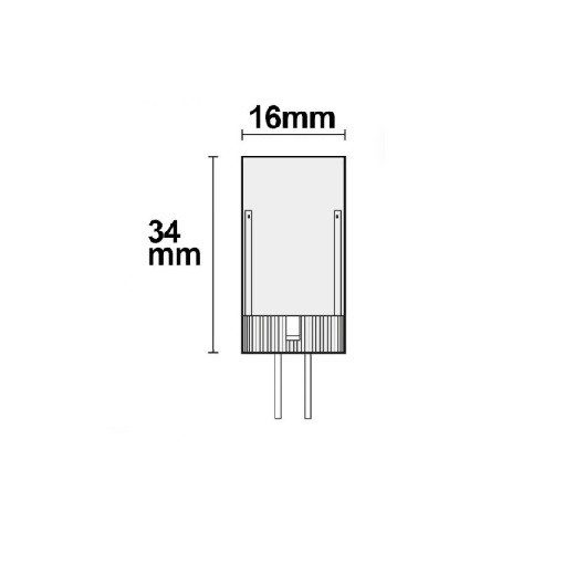 G4 LED fényforrás, 33 SMD, 3,5 W, meleg fehér