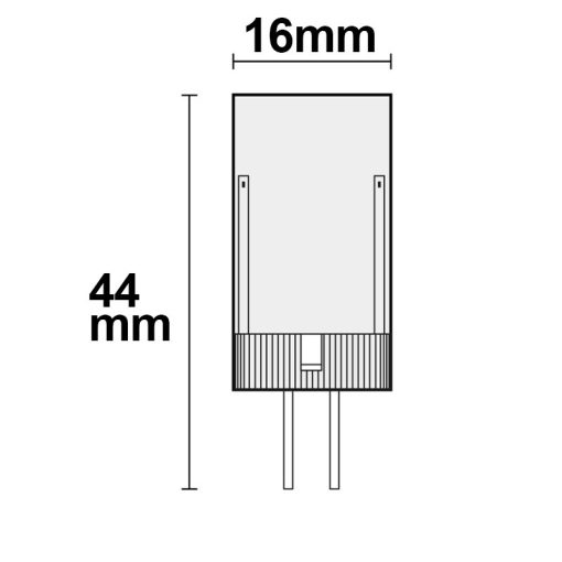 G4 LED fényforrás, 33 SMD, 3,5W, semleges fehér