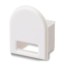   EC20 végfedél SURF12 RAIL profilhoz, COVER5-tel, kábelkimenettel, PVC, szürkés fehér