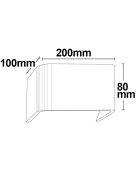 LED fali lámpa, Up&Down 200, IP40, 6 W, fehér, meleg fehér