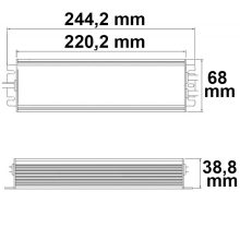 LED trafó MW HLG240H-24B 24V/DC, 0-240W, 1-10V (100-240W) dimmelheto, IP67, SELV