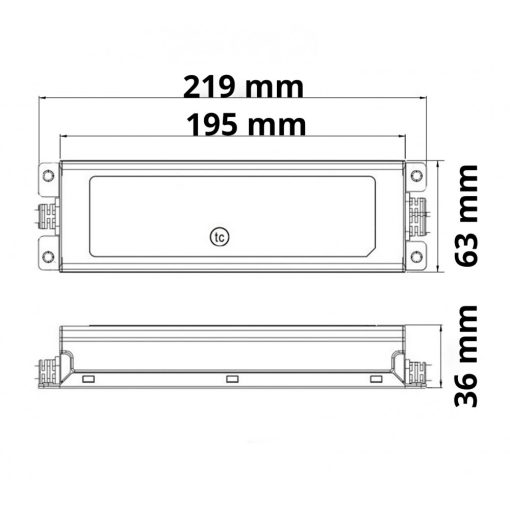 LED trafó MW ELG-150-24B 24V/DC, 0-150W, 1-10V (60-150W) dimmelheto, IP67, SELV