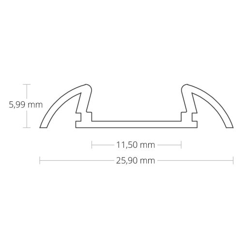 EC40 végfedél SURF11 profilhoz kábelátvezetéssel,1 db