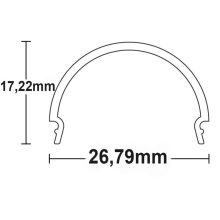 COVER13 fedél, opál, H:200 cm, SURF24(FLAT)/DIVE24(FLAT) profilhoz
