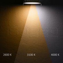 LED mélysugárzó, 8 W, ultra lapos, ColorSwitch 2600|3100|4000K, dimmelheto
