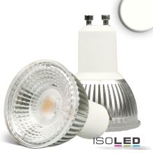 GU10 LED szpot fényforrás, 6 W, ÜVEG, COB, 70°, semleges fehér, dimmelheto